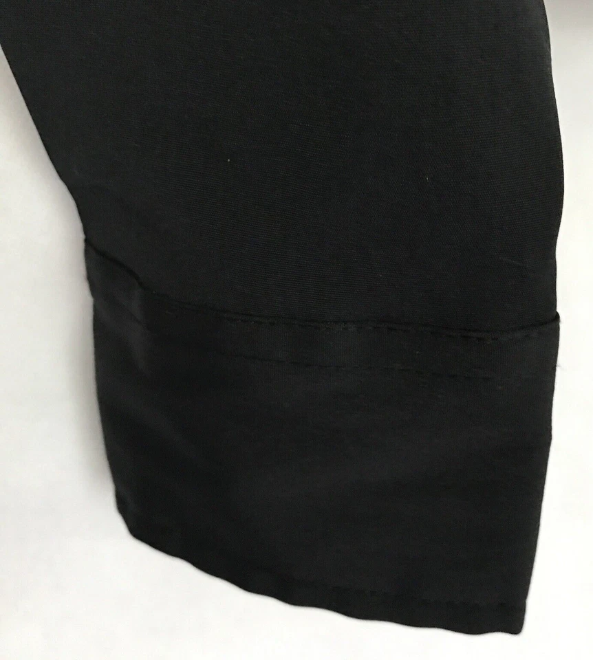 Tangents Stretch Med Button Shirt Blouse Womens Long Sleeve Black B8 Foto 2 de 4