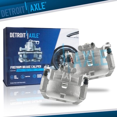 Pair Front Brake Calipers w/ Brackets Assembly for Nissan Versa Note March Micra
