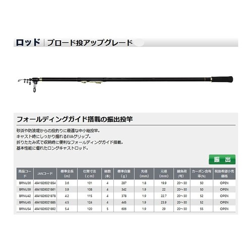 Osaka Fishing Gear (OGK) Broad Throw Upgrade 390 BRNU39 eBay