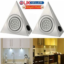 Mains LED Kitchen Under Cabinet Triangle Lights Unit Cupboard Counter Downlights