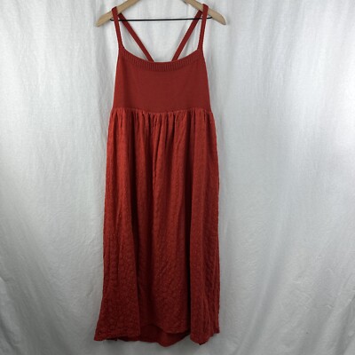 ASOS Broderie And Knit Crochet Chilli Red Strappy Maxi Dress Womens Size 10  Boho | eBay