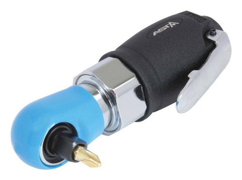 3/8" Druckluft Mini-Ratschenschrauber mit Bit-Einsatz,  27Nm, Baulänge: 120mm - Bild 1 von 6