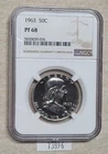 WPCoins ~ 1963 PCGS Proof PF68 Franklin 50 Cent Half Dollar