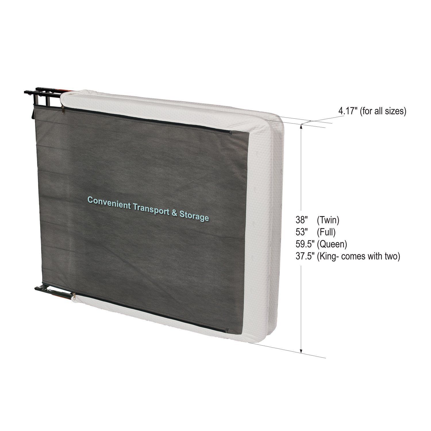 HalfFold Metal Box Spring King Size Mattress Bed Foundation Platform eBay