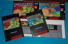 Battle Clash & Yoshi's Safari SNES Value Pak 2 Complete CIB Lot Super Scope Comp