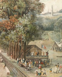 Antico Quadro Oleografia Antonio Borsari Scena Del Settecento Dame Nobilta 1800 Ebay