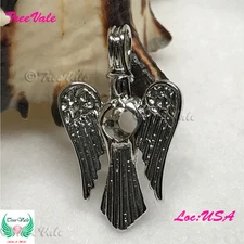 Guardian Angel - Silver Plated - Locket Pearl Cage Pendant - Hold 6mm - 8mm