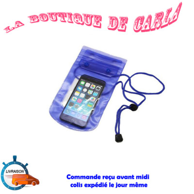 HOUSSE POCHETTE ÉTANCHE TELEPHONE TACTILE EAU MER PLAGE WATERPROOF