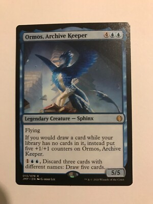 ORMOS, ARCHIVE KEEPER : JUMPSTART Magic the Gathering Mtg card; NM, Blue  Sphinx | eBay