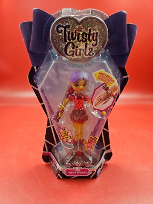 Spin Master Twisty Girlz Series 2 Ruby Spark Girl Doll & Bracelet & Secret Pet