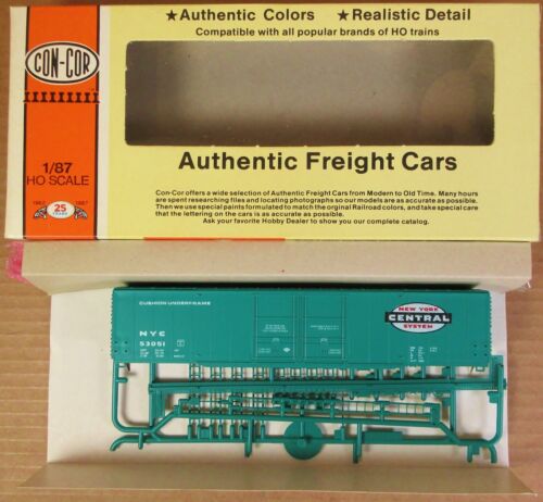 Con-Cor 0001-009610 60′ Greenville New York Central Boxcar (Kit) HO-Scale NOS