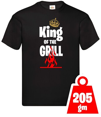Bar B Que, King of The Grill (Barbeque) Grafik Tee.