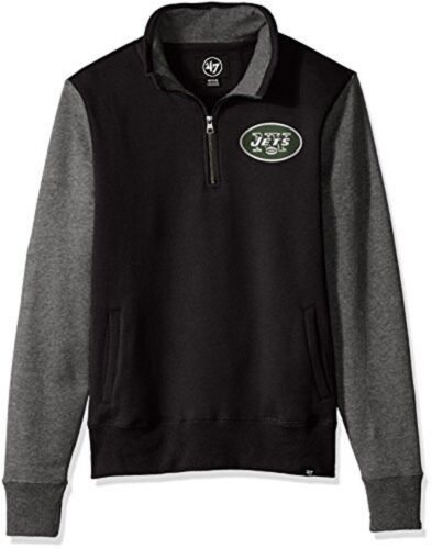 New York Jets NFL '47 Brand Men's Triple Coverage 1/4-Zip Sweatshirt - Medium - Afbeelding 1 van 2