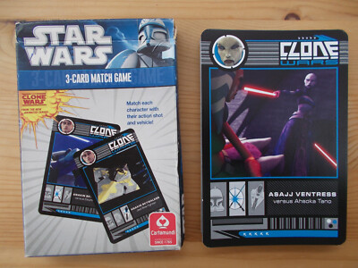 Kartenspiel, STAR WARS, 3-Card Match Game, Clone Wars Kombinationsspiel, 
