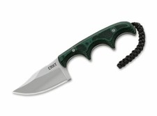 Coltello da collo CRKT Minimalist Bowie Neck Knife Full-Tang 5Cr15MoV Micarta verde 2387