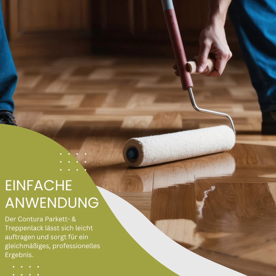 Parkettlack 2in1 Parkettsiegel OSB Fußbodenlack Contura Treppenlack Holzlack - Bild 3 von 4