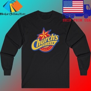 T-shirt Church Chicken Homme Noir Coton Taille S à 5XL - Neuf Avec étiquettes