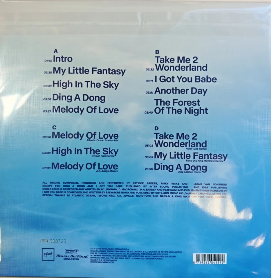 4 Tune Fairytales Fantasies LP Album vinyl record limited numbered blue 2025 - Image 4 of 4