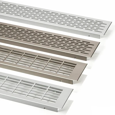 SOTECH Griglia di ventilazione in alluminio lamiera passante griglia lamellare ventilazione lamiera di ventilazione griglia di scarico