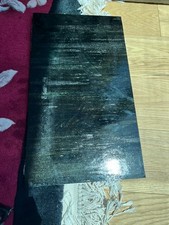 Bullseye black opaque stained glass - 9.5 x 16