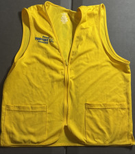 Walmart Proud Associate Unisex Employee Yellow Uniform Vest Size M / Medium