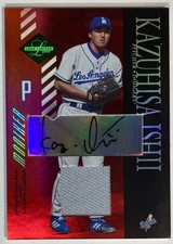 [Limited to 5] Kazuhisa Ishii Autographed Game-Worn Jersey 2003 Leaf Limited