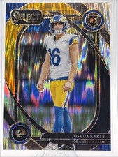 2024 Panini Select - Club Level Joshua Karty #282 Black & Yellow Shock Prizm