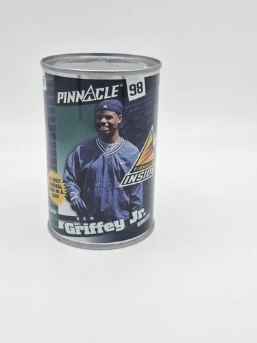Ken Griffey JR 1998 Pinnacle Baseball Card In A Can Seattle Mariners MLB Vintage