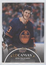 2021-22 Upper Deck Series 2 UD Canvas Black Jesse Puljujarvi #C153 0c2