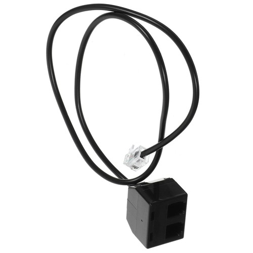 Telephone Extension Cord Line Double Adapter Cable for Telephones - Photo 3/12