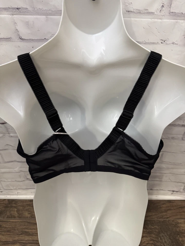 Sujetador Elomi Cate EE. UU. Talla 44K Soporte Lateral Con Aros Sin Forro Sexy Negro Nuevo Foto 3 de 4