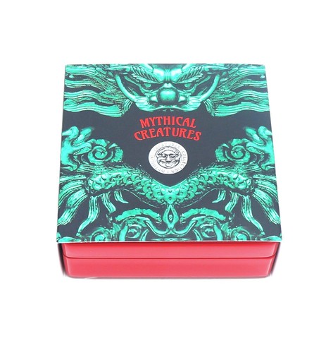 2019 Green Dragon 2oz BOX ONLY - NO Coin RED Box & COA Only - Picture 9 of 9