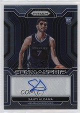 2021-22 Panini Prizm Rookie Penmanship Santi Aldama #RP-SAN Auto 3e0