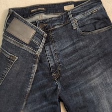 Mavi Jeans Mens 40x30 Blue Zach Straight Leg Dark Wash Mid Rise Stretch Denim