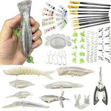 LoDinpo Lure Craft Kit - Full Set of Paint, Brushes, Color Palettes, Lure Pliers
