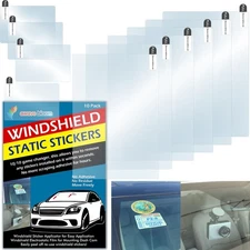 Windshield Sticker Applicator Electrostatic Film for Easy Application, Removal a
