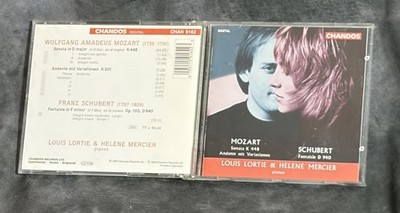 Mozart: Two Piano Sonata K448, Schubert: Fantaisie D940, Lortier, Mercier, CD
