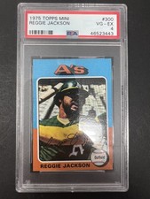 Reggie Jackson 1975 Topps Mini #300 PSA 4 RARE!