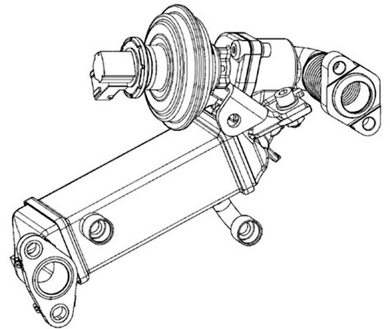 CE 9 000P MAHLE Cooler, exhaust gas recirculation for BMW - Image 4