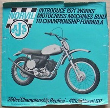 AJS Norvil Scrambler 250cc & 400cc Motorcycles Sales Specification Leaflet 1971