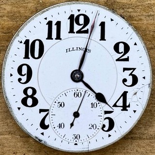 16s Illinois Pocket Watch Movement Bunn Special 60HR 21 Jewels Adj 6 Pos