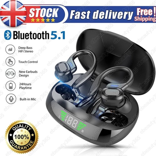 Wireless Bluetooth Earphones Sports Headphones Ear Hook Running Earbuds Headset