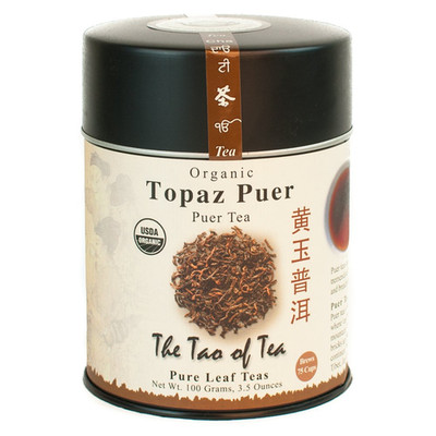 The Tao of Tea, Topaz Puer Pu-Er Tea, Loose Leaf, 3.5 Ounce Tin