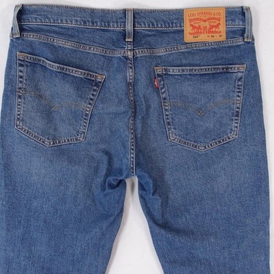 Herrens Levi's 514 SLIM STRAIGHT Gerades Bein Elasthan Blau Jeans W36 L32