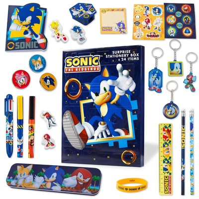 Advent Calendar 2025 for Boys with 24 Stationery Items, Keychains Stickers Pe...
