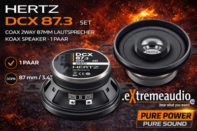 HERTZ DCX 87.3 SET Koax 2-Wege 87 mm Lautsprecher Koaxial Speaker 8,7cm 1 Paar