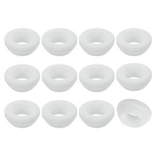 12Pcs Rubber Grommets, Mount Dia 19mm ID 15mm Firewall Hole Plug, White