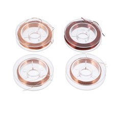 4 Pack 10M Bare Copper Wire Rolls Flexible Conductive Wire for DIY Craft