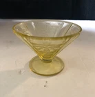 Vintage Federal Glass Cone Shape Footed Sherbet Madrid Amber