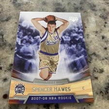 2007-08 Upper Deck Rookie Box Set #15 Spencer Hawes Sac Kings BASKETBALL Card 6B